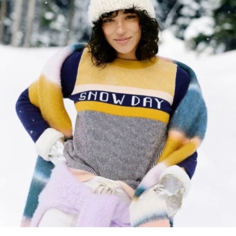 Anthropologie Snow Day Sweater